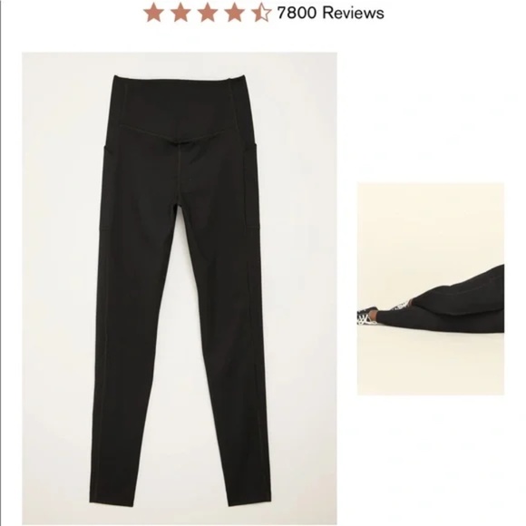 [SOLD] NWOT Girlfriend Collective XS Compressive High-Rise Pocket Leggings - Picture 4 of 4